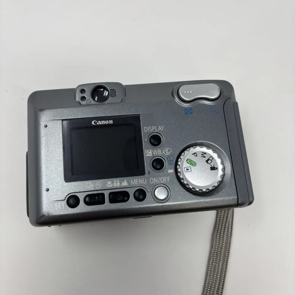 Canon PowerShot A40 2MP Digital Camera Vintage Not Working + 128 MB Sandisk Card